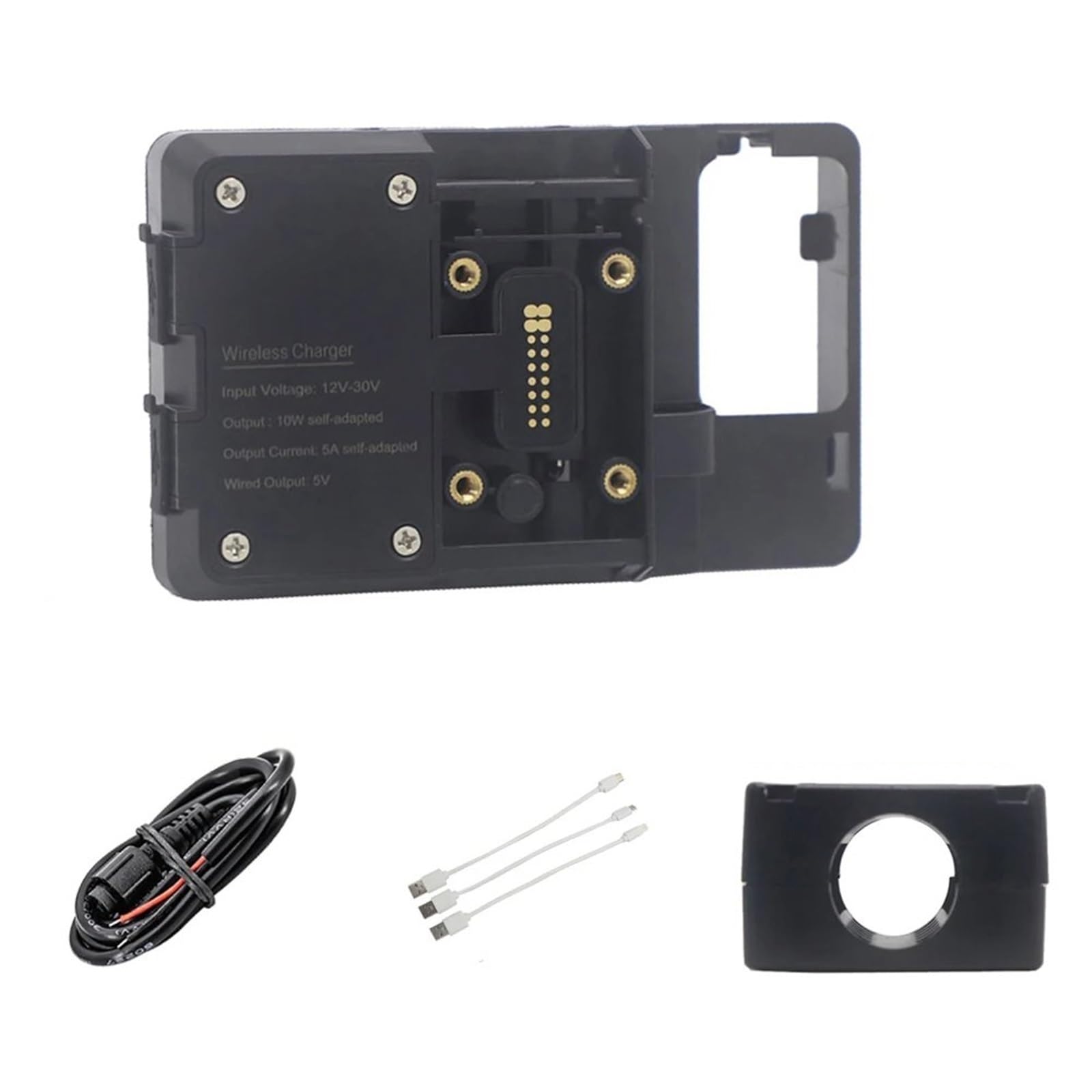 Staffa Navigatore Moto Per CYCLONE RT3 RT 3 Supporto Espansione Barra Trasversale Multifunzione Supporto Per Telefono GPS Supporto Navigazione Ricarica Wireless USB Supporto Telefono Per Moto(Wireless
