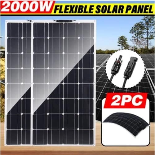 Panel słoneczny 2000W, 18V o wysokiej wydajności monokrystaliczny przenośny elastyczny wodoodporny do awaryjnego ładowania na zewnątrz