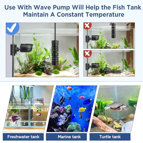 Image of hygger Betta Aquarium Heater,25W /50W /100W /150W Removable Shell Submersible Fish Tank Heater with LED Digital Display,25W Suitable for 1-5 Gallon Freshwater and Saltwater Fish Tank