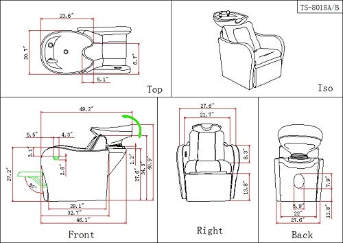 Buy-Rite Salon & Spa Equipment 4 Operator Allegro Gold Salon Package–15 Piece Set–Styling Chairs, Stations With Mirror,Hair Dryer Chair Combos, Reclining Backwash Units, Booster,Br-4Opallegrogold #TOP6