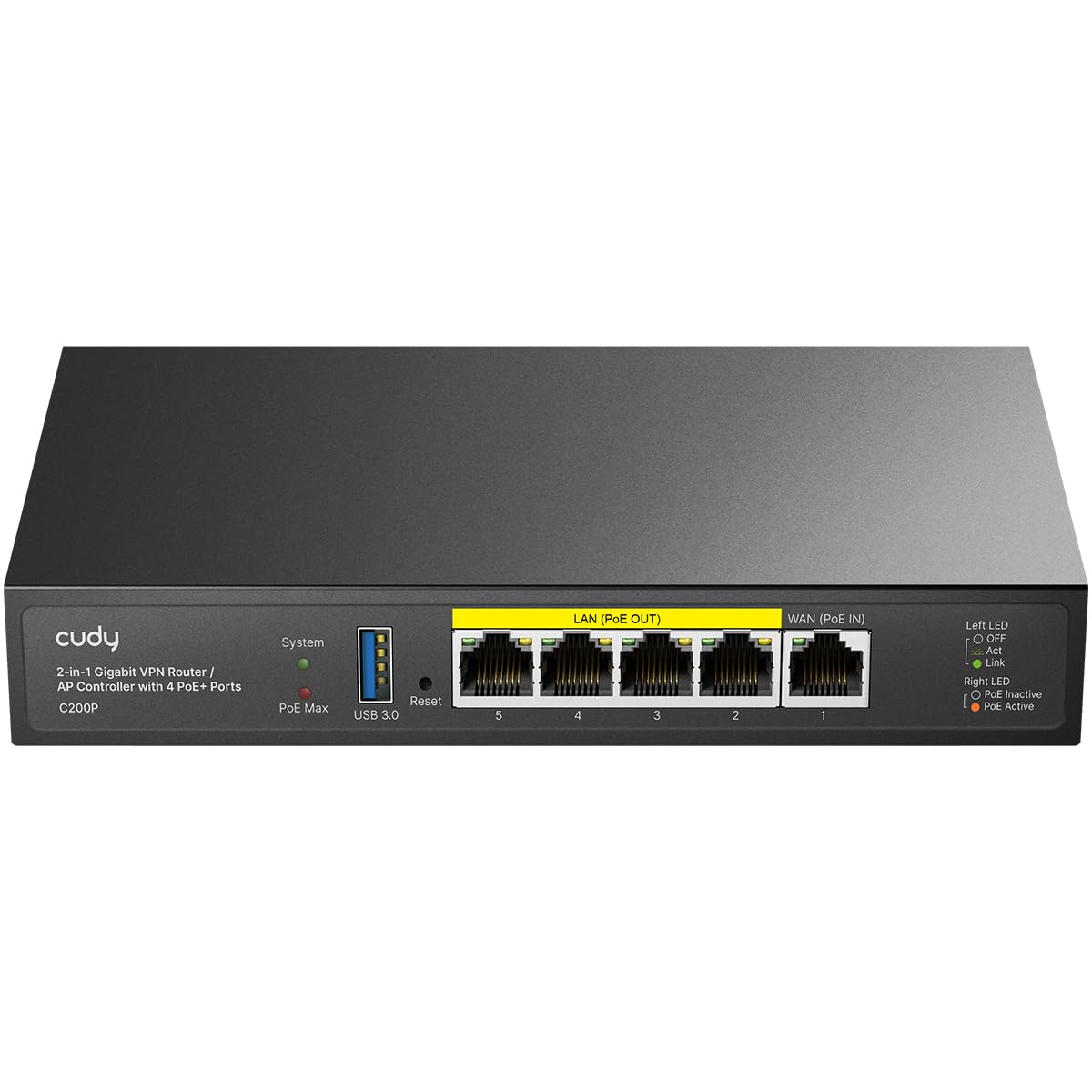 Cudy Routeur VPN 2-en-1 avec contrôleur de Points d'accès, C200P
