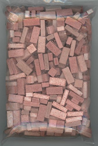 Andi Mini Brick & Stone Dollhouse Miniature Used Red Brick Blend 325 Count