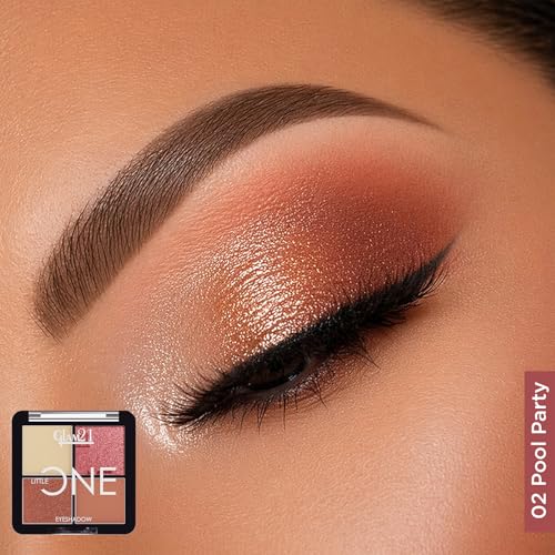 Image of Glam21 Little One 4-in-1 Eyeshadow Palette | Ultra pigmented, Easy to blend | Long Lasting Eye Make Up Kit |Pool Party-02