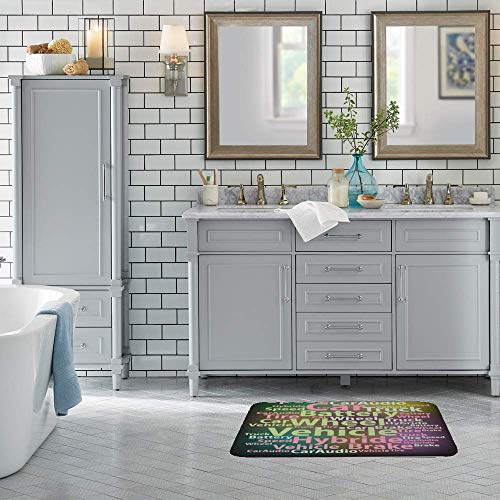 Tapis de douche super water absorption à séchage rapide lavable