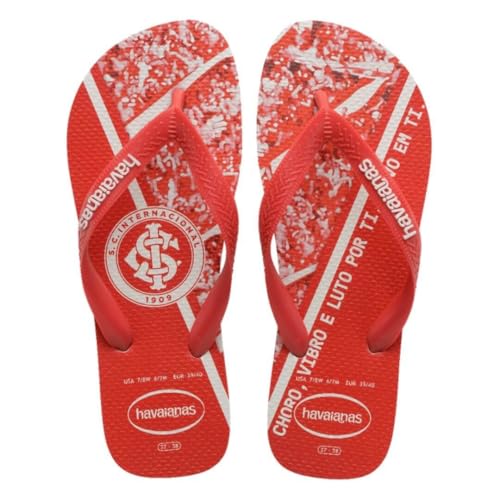 Chinelo Havaianas Licenciado, Top Internacional 41/2 Vermelho, Havaianas
