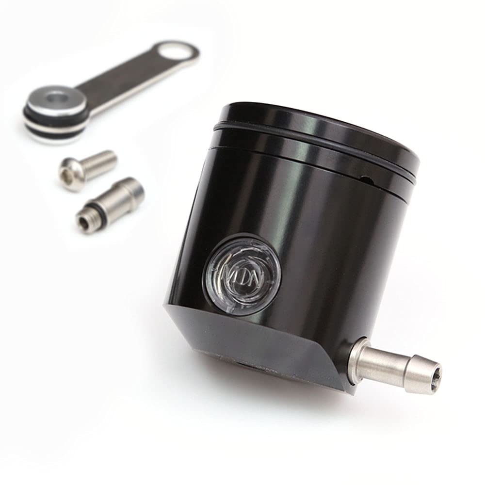 MC MOTOPARTSBlack Reservoir Front Oil Fluid Tank Compatible with YZF R1 R6 Speed Triple 1050 R GSX-R 750 Monster 1200 S