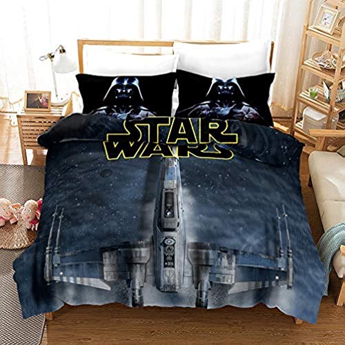 DCWE Star Wars - Juego de funda nórdica y funda de almohada...