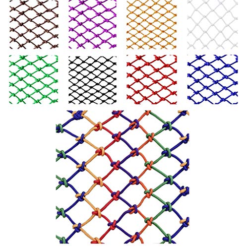 Child Protection Net Safety Net Rope Net Children's Shatter Resistant Safety Net Decoration Net Outdoor Balcony Simple Creative Stairs Balcony Window Fence Net Anti-fall Net (Size : 1 * 1m)