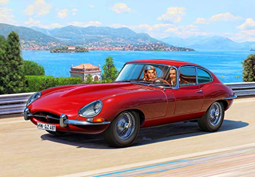 Revell Modellbausatz Jaguar E-Type (Coupé) I Originalgetreuer Modellbausatz I Ma&szlig;stab 1:24 I F&uuml;r Einsteiger I Unlackiert
