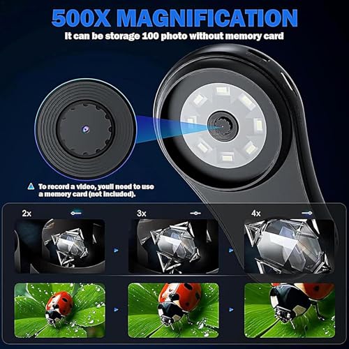 Microscope numérique portable loupe 500X LED pour circuits imprimés - 5