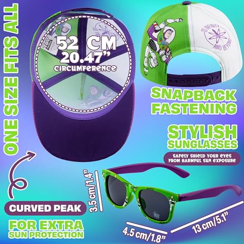 Image of Get Trend Baseball Cap and Kids Sunglasses Set Adjustable Breathable Sun Hat 100% UV Summer Accessories Gifts for Boys