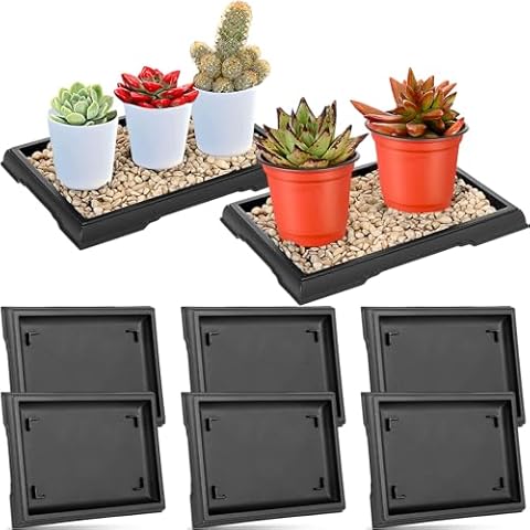 Pinkunn 6-Piece Bonsai Humidity Trays Cover