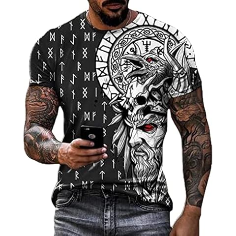 Viking Symbol Totem 3D Printed T-Shirt Cover