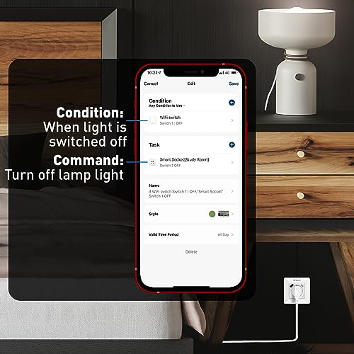 TELLUR SMART Enchufe Inteligente Alexa, Enchufe WiFi de Pared, 3600W, 16A, PD USB-C 20W, USB-A 18W, Remoto por APP y Voz, Toma WiFi Compatible con Alexa, Google y Siri Shortcuts, Monitoreo de Energía - imagen 6