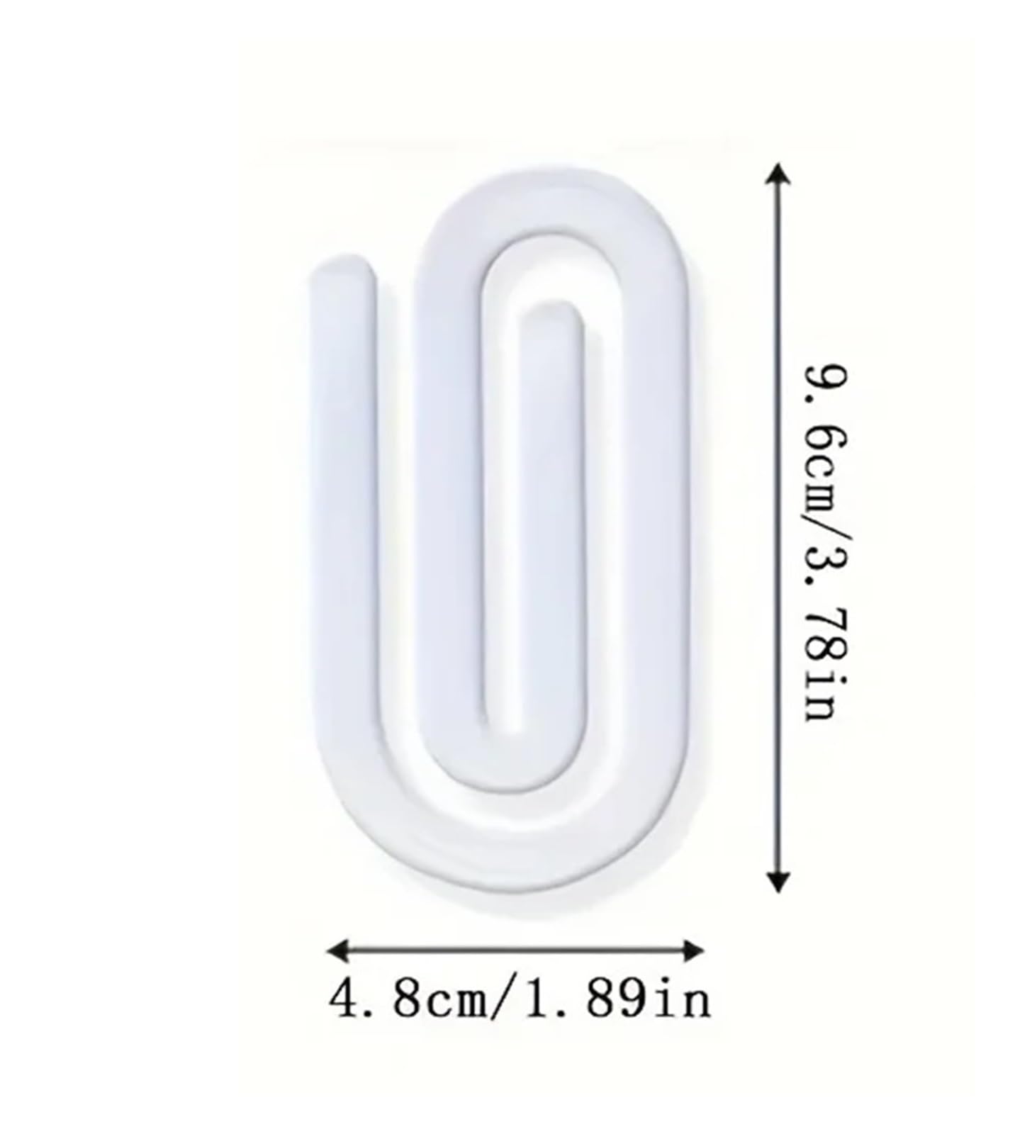 Geformte Büroklammern, 40 Stück, Sublimations-Büroklammern, groß, blanko, Acryl, große und kleine transparente Lesezeichen