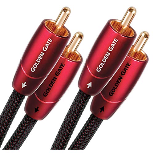 AudioQuest 1m Golden Gate RCA cable de audio 2 x RCA Negro - Cables de audio (2 x RCA, 2 x RCA, Cobre, 1 m, Negro)