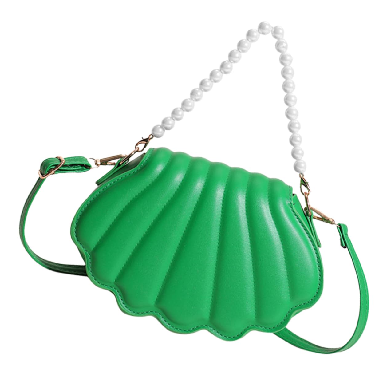 5 Piezas bolsa crossbody con diseño de concha bandoleras mujer monedero mujer bolso con forma de concha para otoño bolsa de mensajero bolso de las niñas cartera Perder PU