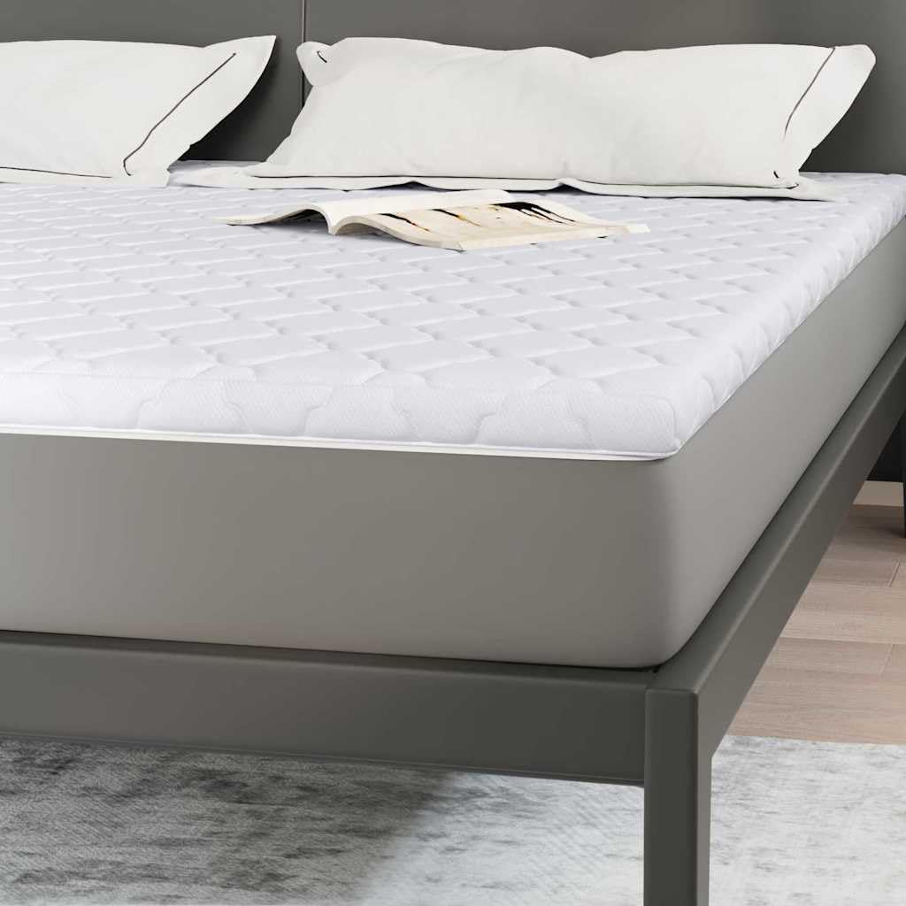 Kokosnuss Topper Weiß 180 x 200 cm Jacquard-Stoff – Hochdichte Kokosfaser Matratzenauflage mit extra Fester Unterstützung für besseren Schlaf und einfache Pflege