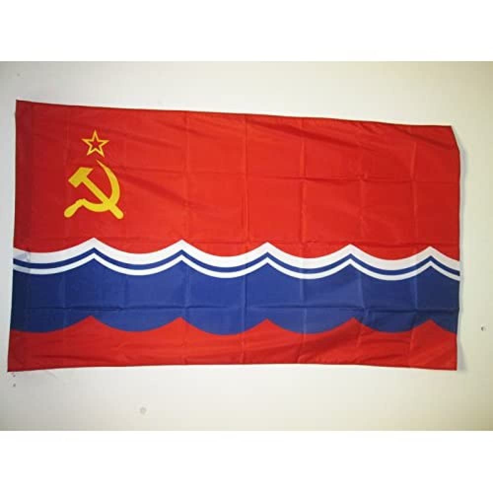 Soviet Socialist Republic of Estonia Flag 1940-1990 90 x 60 cm – USSR Flag 60 x 90 cm Sheath for Pole
