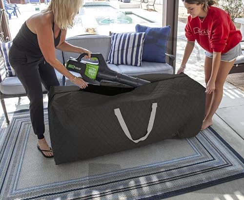 75 Gallon Heavy Duty Rolling Duffle Bag – Quilted, Durable Moving & Storage Bag with Wheels – Extra Large Capacity for Dorm, Holiday, Travel or Seasonal Use in Black by Simple Living Solutions4