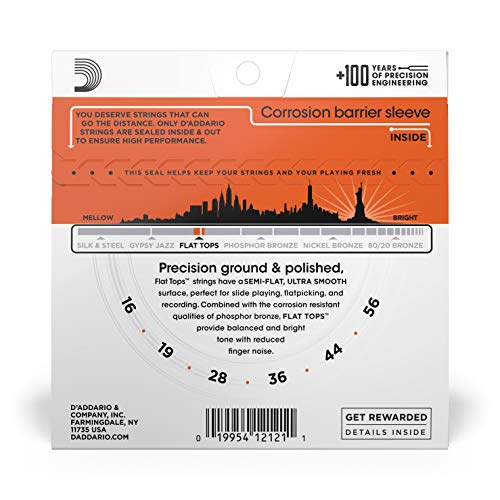 D’Addario Cordes Guitare Acoustique | Corde Guitare Folk | EFT13 | Cordes en bronze phosphoreux avec filet supérieur… - Les Beatles, Paul McCartney, John Lennon, RIngo Starr, George Harrison D'Addario Cordes Guitare Acoustique | Corde Guitare Folk | EFT13 | Cordes en bronze phosphoreux avec filet supérieur… – Image 4