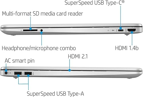 Miniatura 6 de HP - Portátil con pantalla táctil de 15,6" - Memoria Intel Core i3-1115G4-8GB - SSD de 256 GB - Bluetooth - Wi-Fi - Windows 11 - Plata natural, con