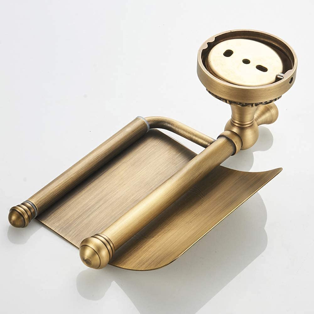 porta asciugamano, color bronzo, costruito in ottone di qualità, in stile antico con la fantasia delle onde sulla base. Porta strofinacci ideale per bagno e cucina porte papier toilette