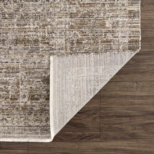 Tapete corredor Hauteloom Uzuri 2'7" x 7'3" beige y verde miniatura 6