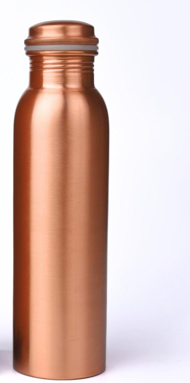 Bouteille ayurvédique en cuivre 1L idéale pour le yoga et le bien-être au bureau