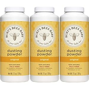 Burt’s Bees baby 100% natural dusting powder, 7.5 ounces (pack of 3), 22.5 Ounce