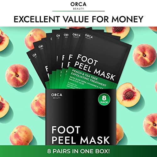 Foot-Peel-Mask-for-Dry-Cracked-Feet-8-Pairs-Foot-Mask-Peel-Foot-Callus-Remover-Dead-Skin-Remover-for-Feet-Peeling-Mask-Callous-Removers-for-Feet-Masks-Peeling-Foot-Masks-Peach-Tea-Tree-Scent
