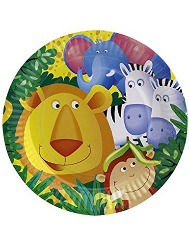 8 piatti Safari Taglia Unica