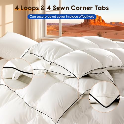 Luxury Winter King Down Comforter - 4(106"x90") - Thumbnail 2