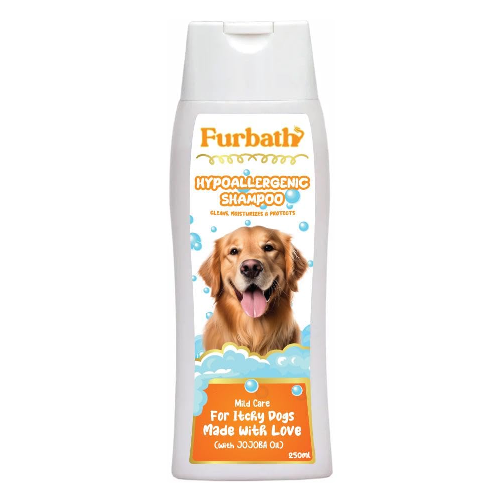 Nutrapet Furbath Hypoallergenic Shampoo with Jojoba Oil for Itchy Dogs - 250ml