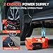 FEANISIFEI Electric Car Jack Kit 5 Ton 12V Portable Hydraulic Floor Jack Lift Tire Change Repair Tool with Impact Wrench and Inflator Pump for SUV MPV Sedan Truck