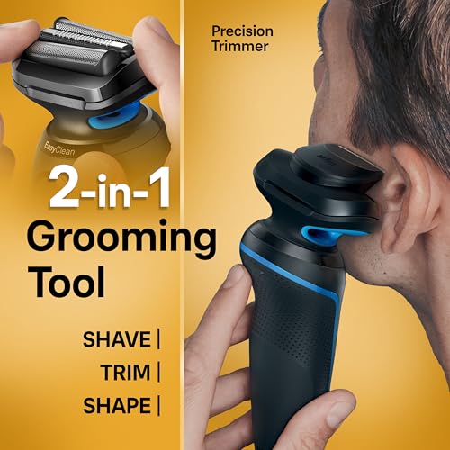 Braun Electric Shaver for Men, Series 5 5118s, Waterproof, Wet & Dry Shave, Turbo Shaving Mode, Foil Shaver with Precision Trimmer, Battery Powered, 50 Minute Battery Runtime - image 9