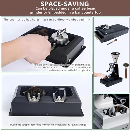 KRQDBCZ 150 W elektrisches Coffee-Portafilter-Reinigungsgerät, platzsparend, Tisch-Espresso-Handle-Reinigungsbürste, für gemeinsam genutzte Küche/Café 6 KRQDBCZ 150 W elektrisches Coffee-Portafilter-Reinigungsgerät, platzsparend, Tisch-Espresso-Handle-Reinigungsbürste, für gemeinsam genutzte Küche/Café