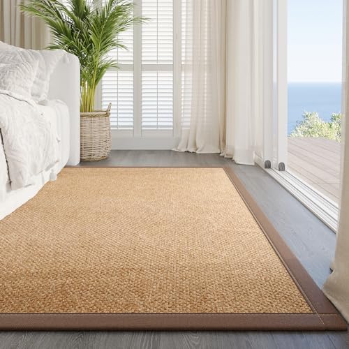 YDKGL Washable 5x7 Jute Rug