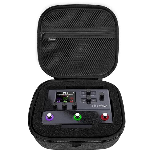 Musiin Funda para pedal de efectos de guitarra compatible con Line 6 HX Stomp, portátil, a prueba de golpes e impermeable para proteger diariamente la creación musical definitiva.