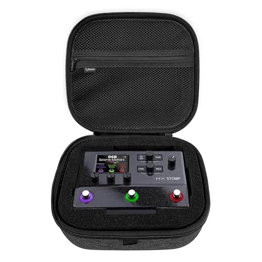 Musiin Funda para pedal de efectos de guitarra compatible con Line 6 HX Stomp, portátil, a prueba de golpes e impermeable para proteger diariamente la creación musical definitiva.