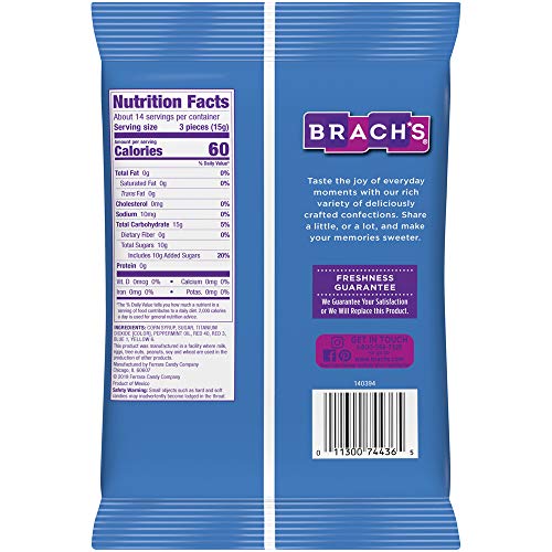 Brach's Starbrites Peppermint Mints, 7.5 Ounce Bag, Pack Of 12 #TOP1