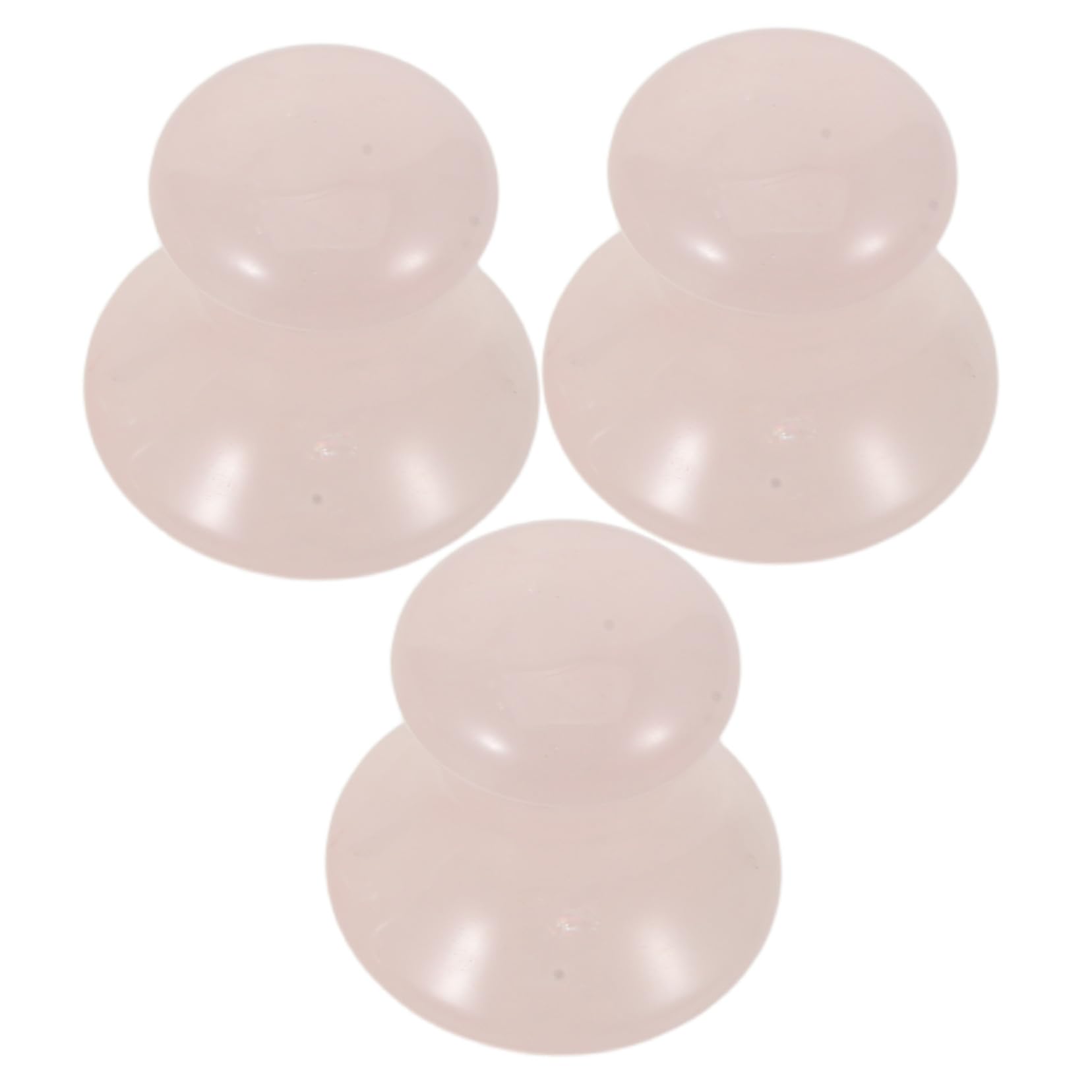 3 Pezzi Strumento Gua Sha Forma di Fungo in Cristallo per Massaggiatore Faciale Ergonomico in Pietra di per Spa e Quotidiana