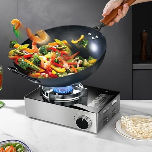 Wok antiadherente con tapa de vidrio y mango desmontable miniatura 4