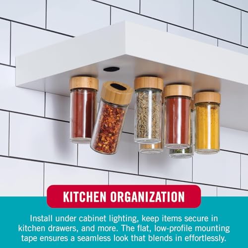 velcro brand kitchen and bath mounting strips moisture resistant for hanging shower caddy shelves bathroom decor 12pk strips holds 10 pounds easy peel and stick application black