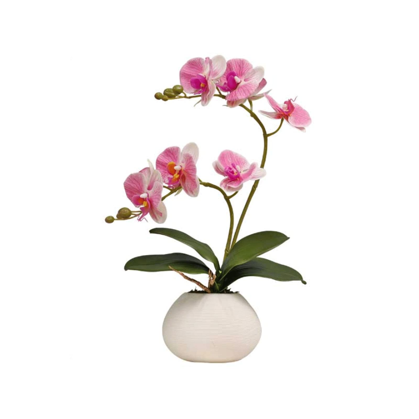 Fausses plantes artificielles Phalaenopsis en pot pour fête et maison