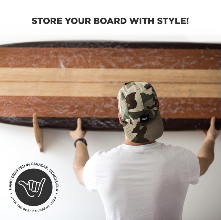 Ank? Suppy Co - Quillas Surfboard Wall Mount, Wooden Surfboard Rack
