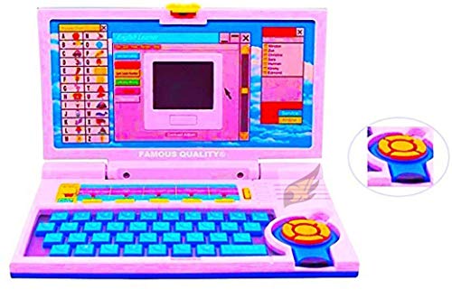 Famous Quality Kids Fun 20 Activities & Games Fun Laptop Notebook Computer Toy for Kids (Multi-Color)