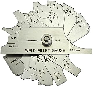 7piece Fillet Weld Set Gage Rl Gauge Welding Inspection Test Ulnar Metric & Inch