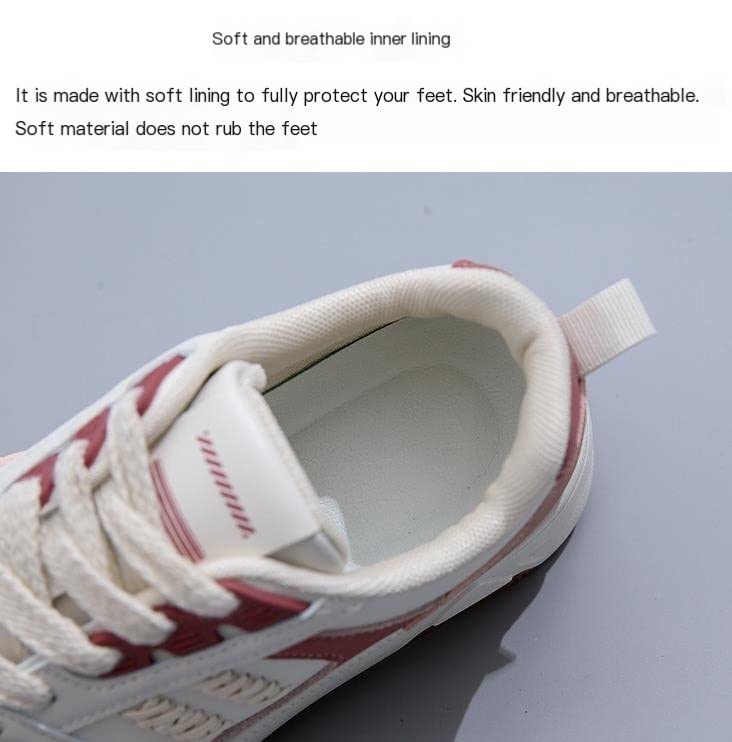 Women Heightening Thick Sole Shoes, Women's Casual Shoes Breathable Lace Up Women's Fashion Sneakers2