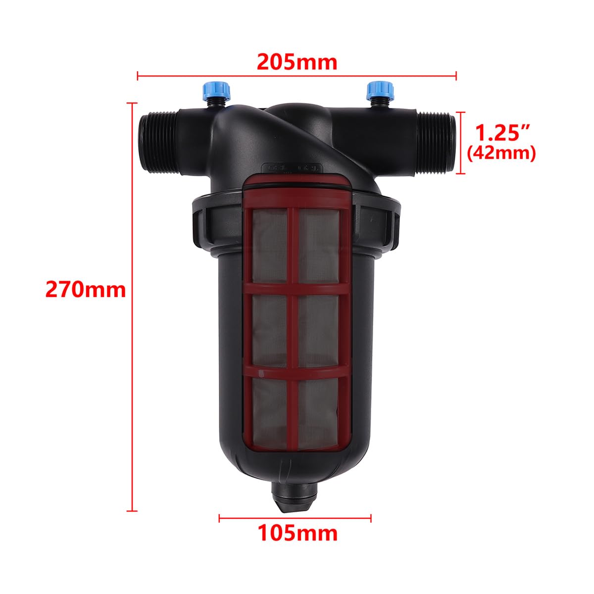 1pcc Filtro for l'acqua 120 Mesh Disco/Schermo Colino 1.25 "1.5" 2 "Filettatura maschio Tubo Pompa 'acqua Irrigazione del giardino Filtraggio delle impurità Strumento(1.25 inch Screen)